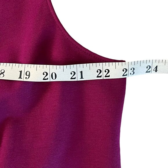 Lane Bryant Womens Size 18/20 Sleeveless V-Neck Cranberry Color Tank Top Zippers - Picture 10 of 14